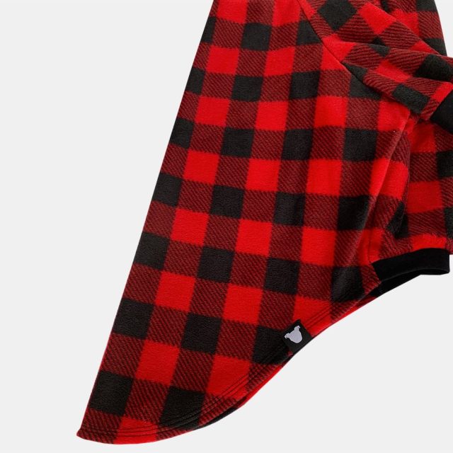 Buffalo Plaid Fleece Dog Sweater - Image 4