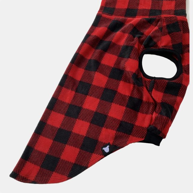 Buffalo Plaid Fleece Dog Vest - Image 5