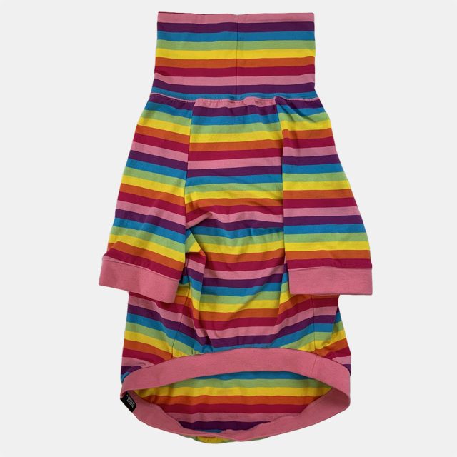 Rainbow Stripe Lightweight Dog Shirt