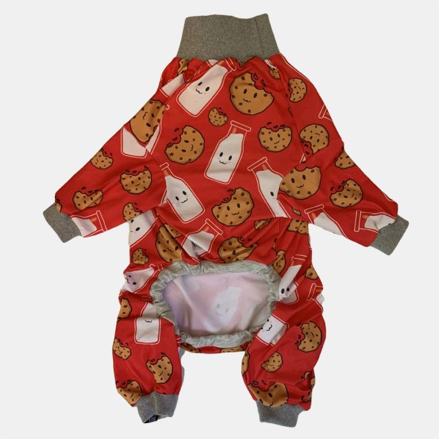 Red Milk & Cookie Dog Pajama - Image 6