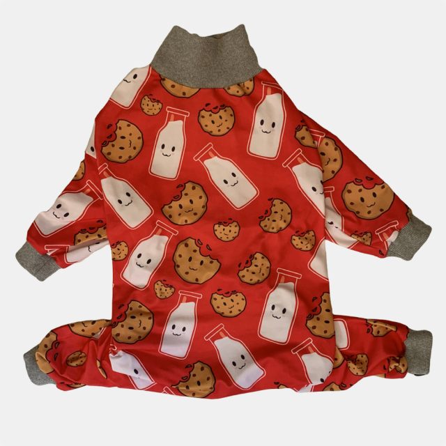 Red Milk & Cookie Dog Pajama - Image 7