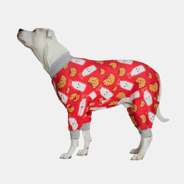 Red Milk & Cookie Dog Pajama - Image 5