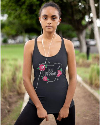 Tooth-and-Honey-Pitbul-Dog-Person-Women’s-Racerback-Tank