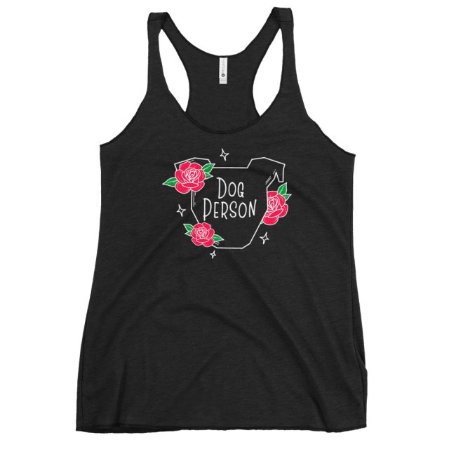 Dog Person Women's Racerback Tank (made to order) - Image 3