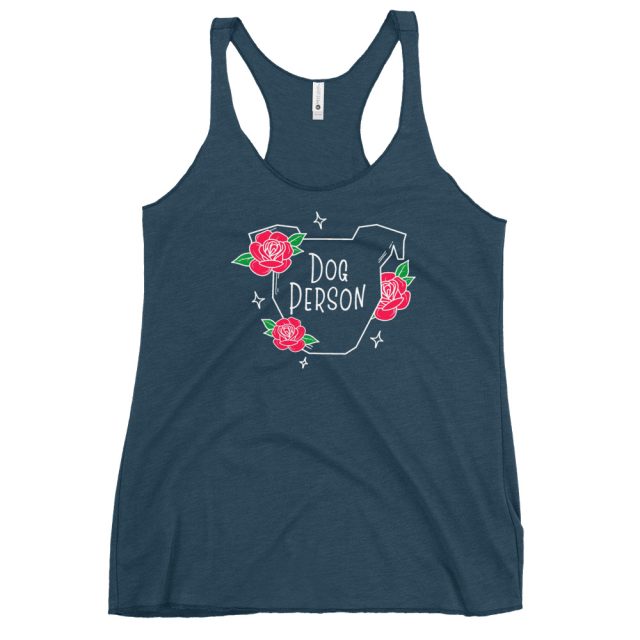 Dog Person Women's Racerback Tank (made to order) - Image 4