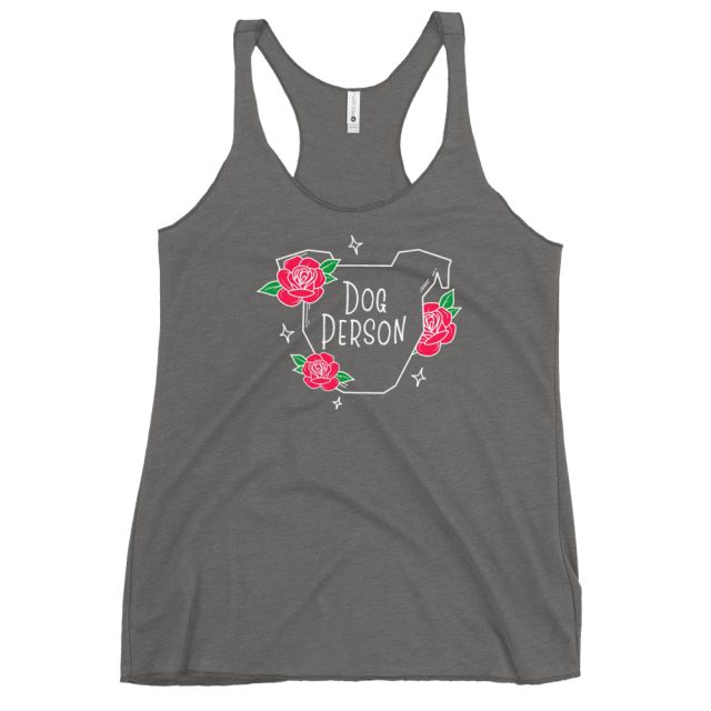Dog Person Women's Racerback Tank (made to order)