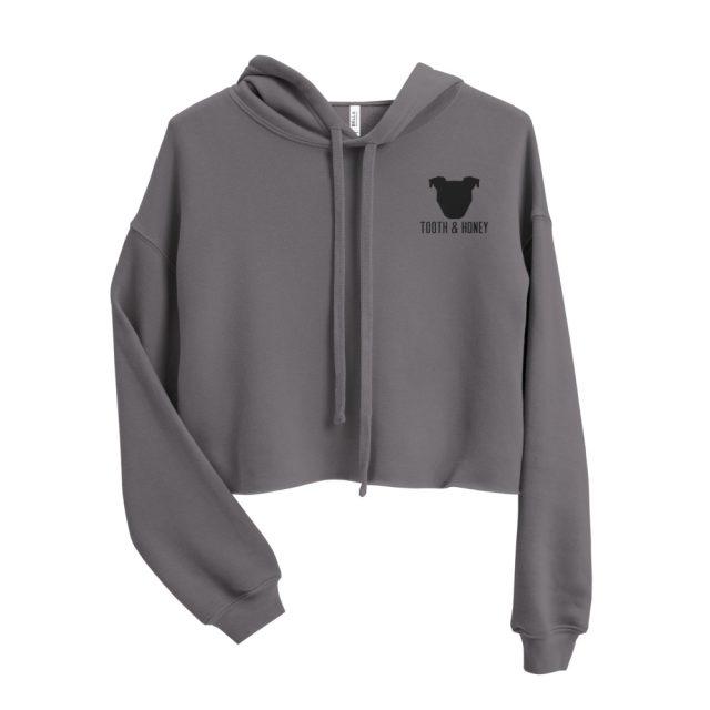 Embroidered Logo Crop Hoodie (made to order) - Image 3
