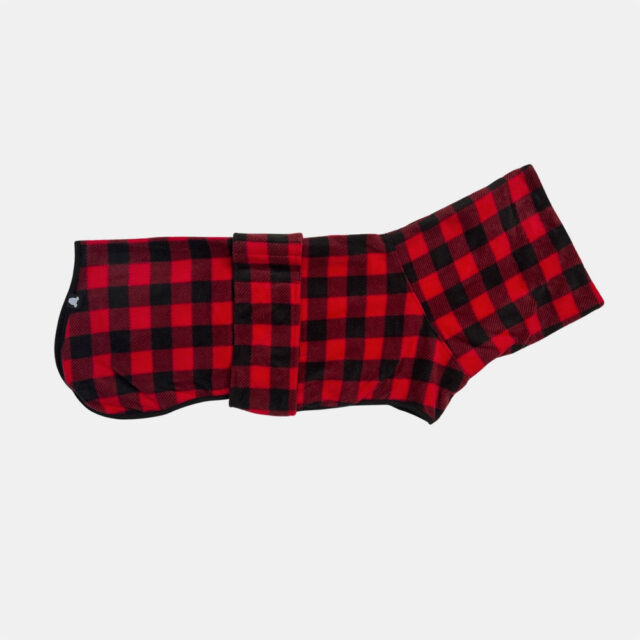 Buffalo Plaid Fleece Dog Wrap