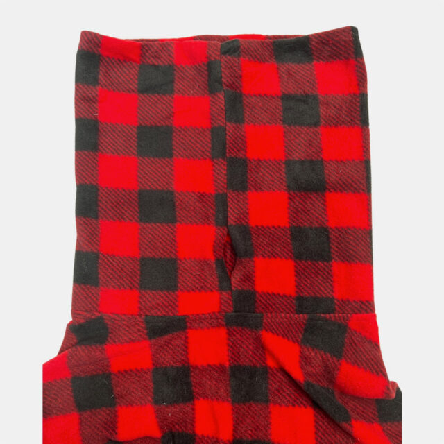 Buffalo Plaid Fleece Dog Wrap - Image 3