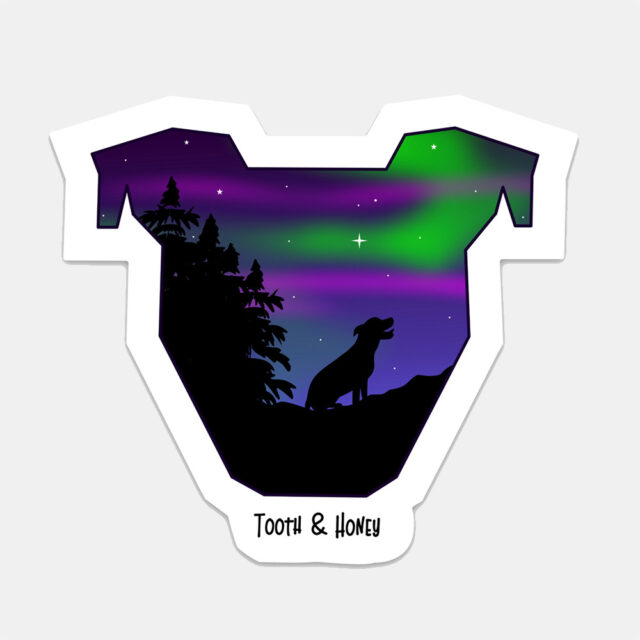 Northern Pittie Lights Sticker
