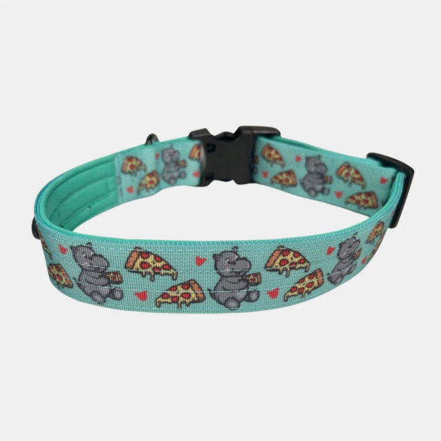 Hungry Hippo 1.5 Wide Padded Buckle Collar - Image 5