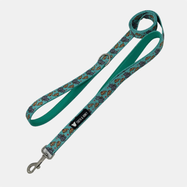 Hungry Hippo Padded Handle Dog Leash