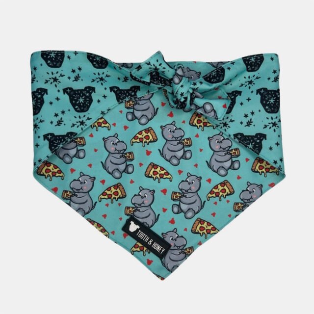 Hungry Hippo Reversible Dog Bandana - Image 3