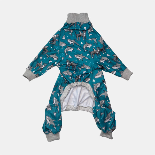 Pittie Shark Lightweight Dog Pajama - Image 4