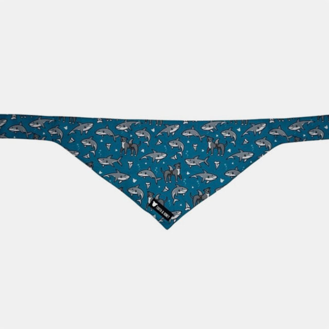 Pittie Shark Reversible Bandana - Image 3