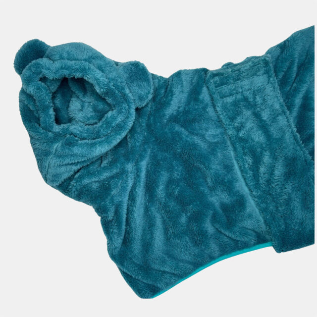 Fuzzy Bear Wrap | Teal - Image 3