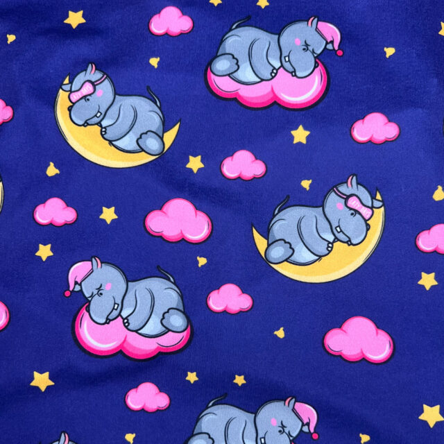 Sleepy Hippo Lightweight Dog Pajamas | Pink - Image 2