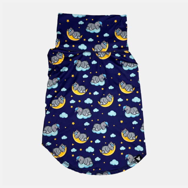 Sleepy Hippo Lightweight Dog Vest | Blue - Image 4