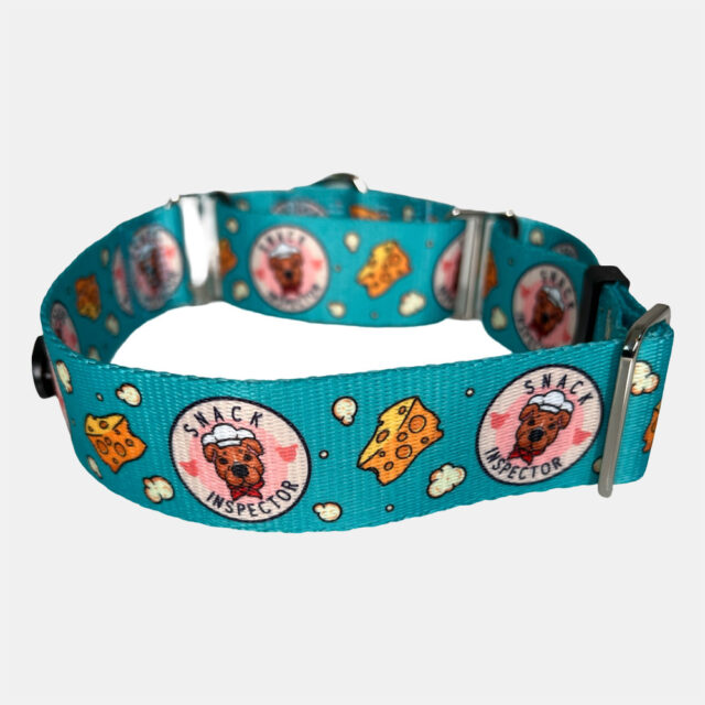Snack Inspector 1.5" Wide Martingale Collar - Image 5