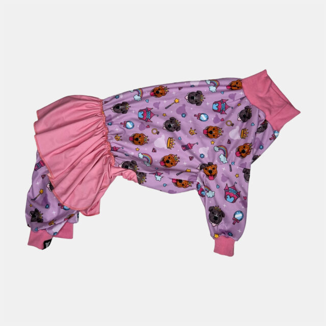 Pittie Princess Ruffle Lightweight Dog Pajama - Image 4