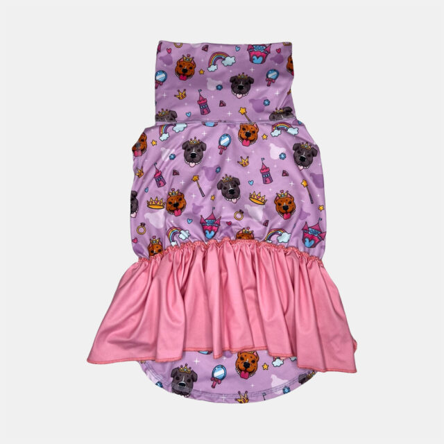 Pittie Princess Ruffle Lightweight Dog Vest - Image 3