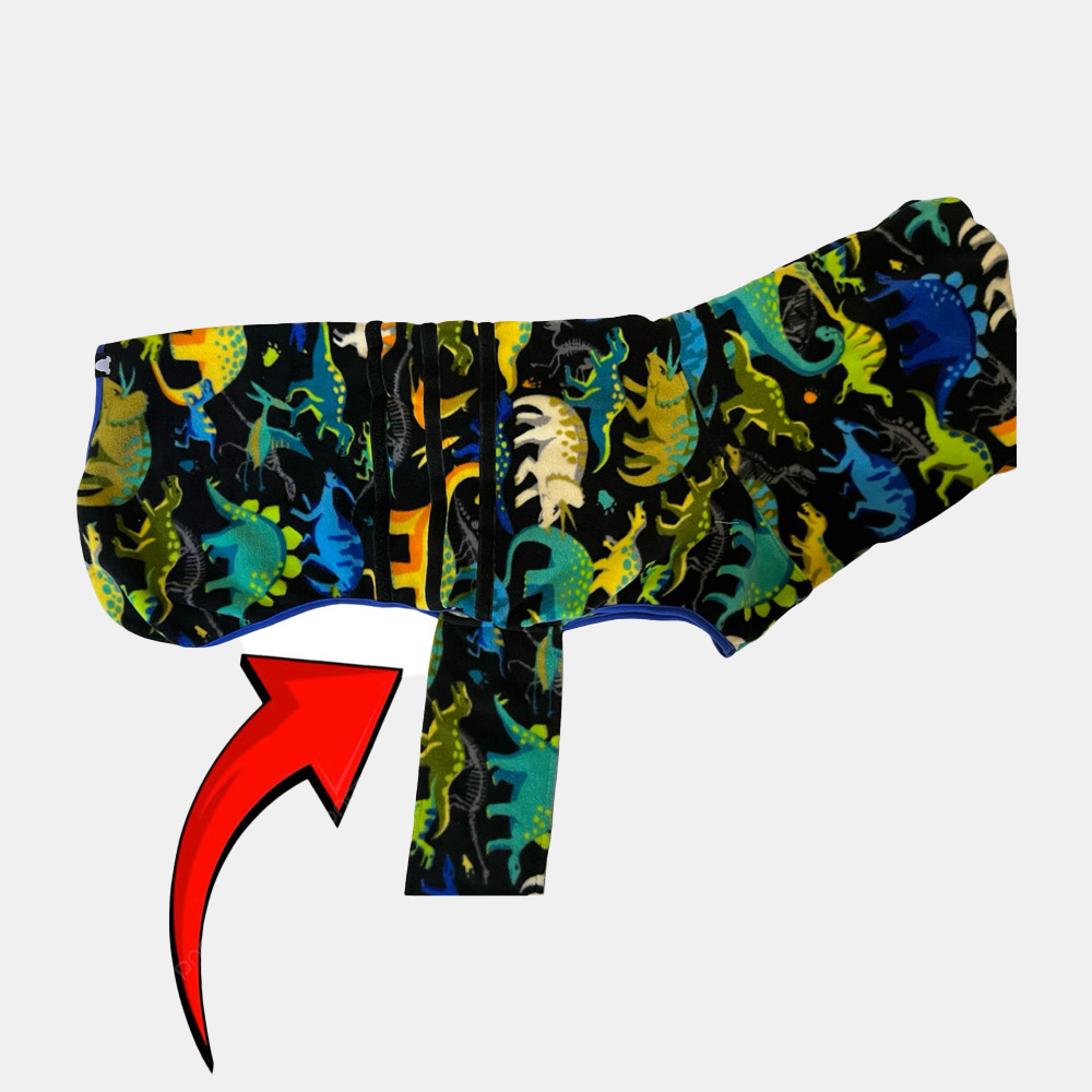 OOPSIE | Dino Roar Fleece Dog Wrap