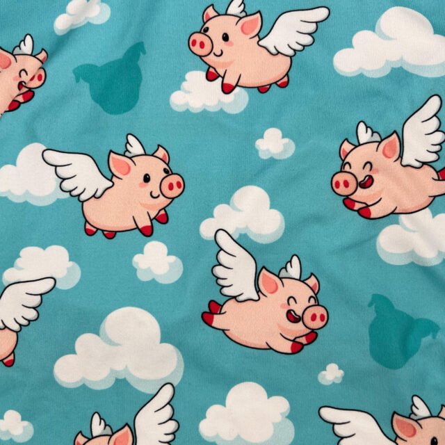 Piggies Fly Lightweight Dog Pajama - Image 2