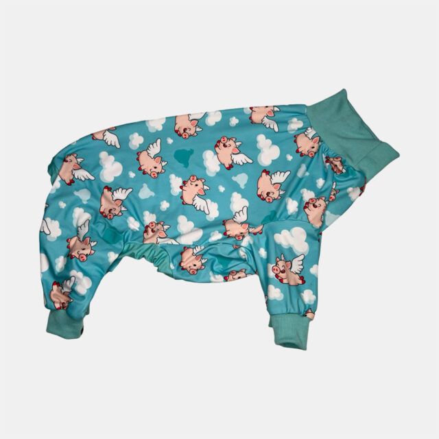 Piggies Fly Lightweight Dog Pajama - Image 6