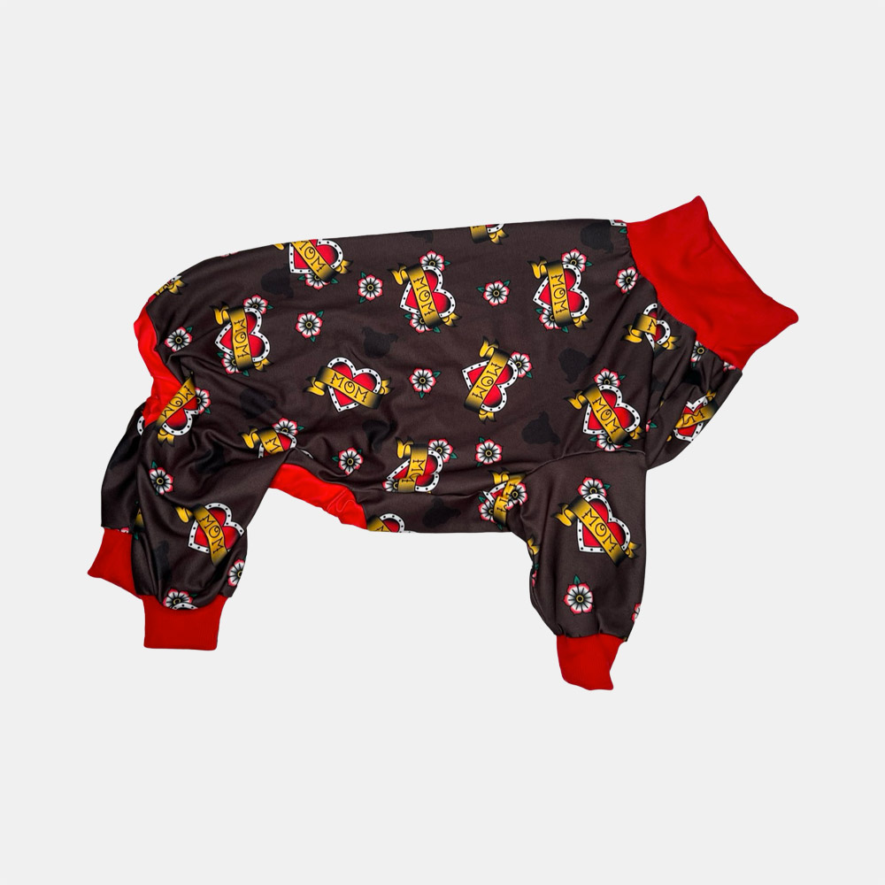 Tattoo Heart MOM Lightweight Dog Pajama