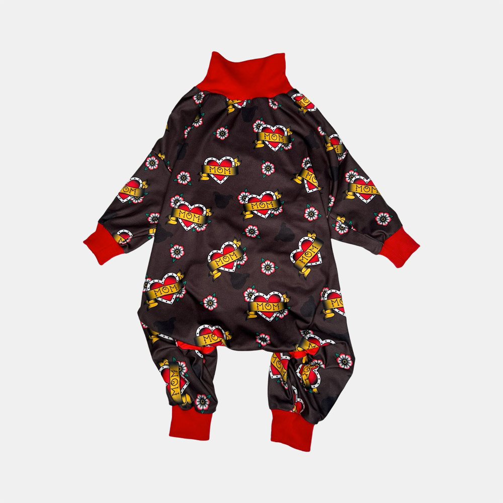 Tattoo Heart MOM Lightweight Dog Pajama - Image 6
