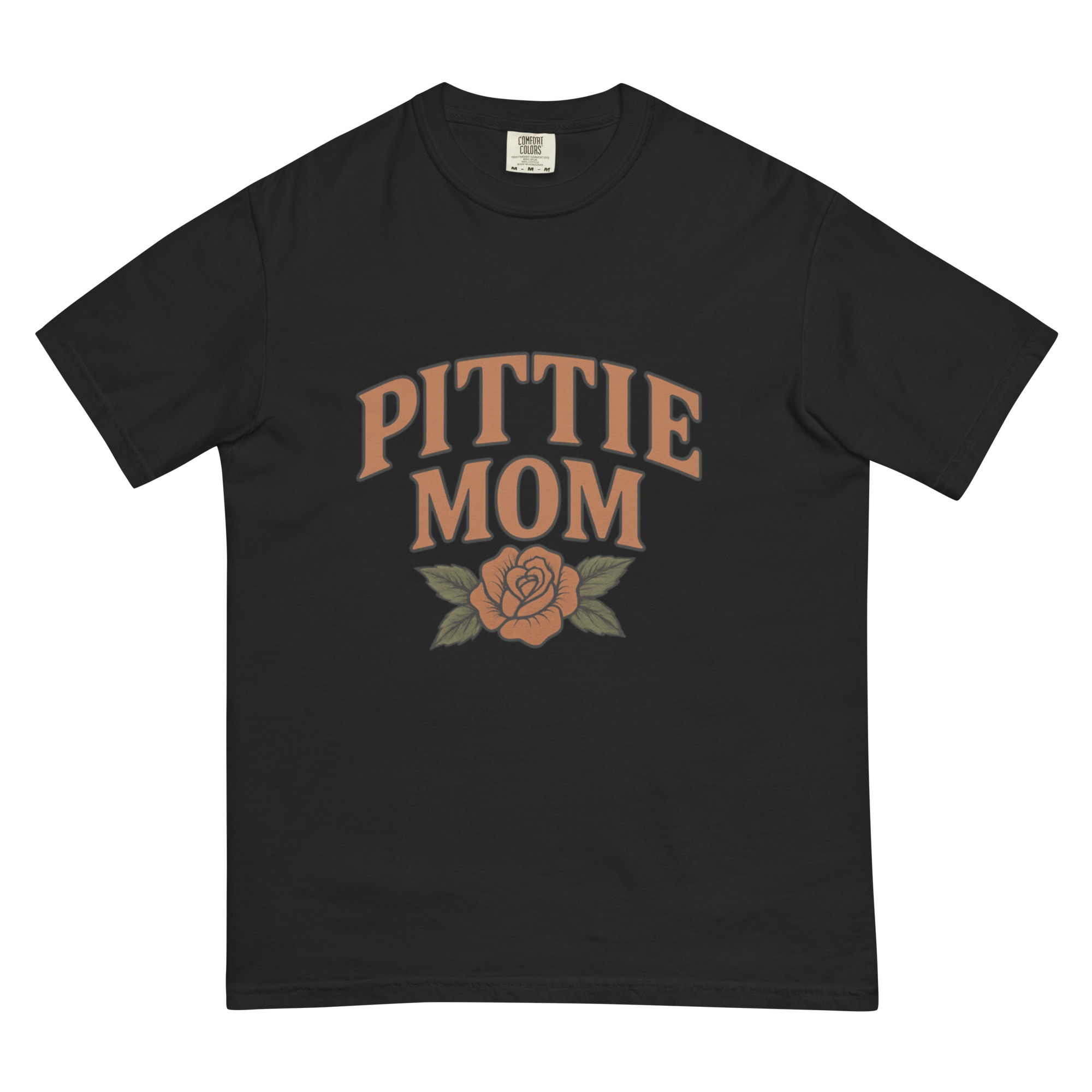 Pittie Mom T-Shirt Comfort Colors Dog Lover Tee - Image 2