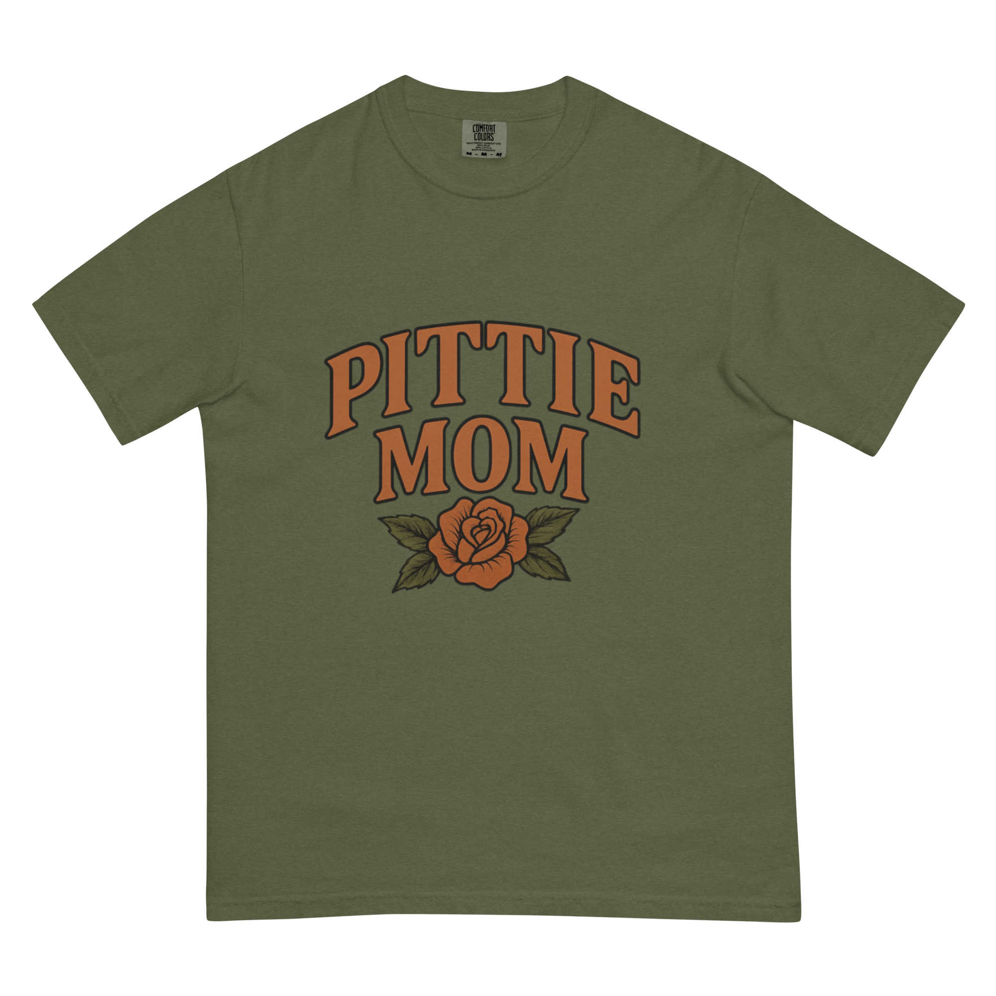 Pittie Mom T-Shirt Comfort Colors Dog Lover Tee - Image 3