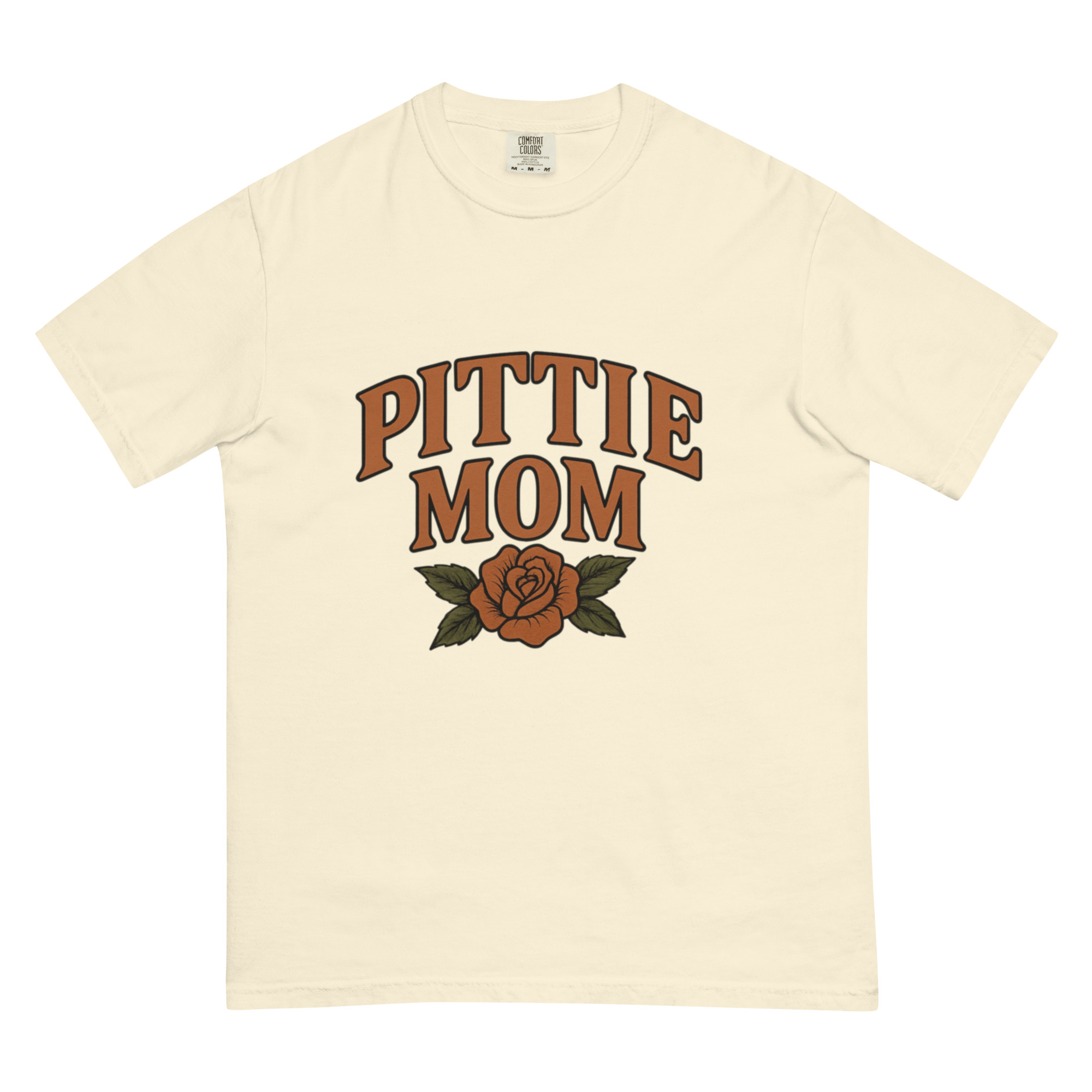 Pittie Mom T-Shirt Comfort Colors Dog Lover Tee - Image 4