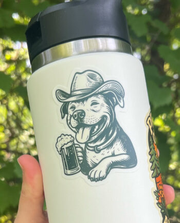 Cheers | Die-Cut Vinyl Dog Sticker