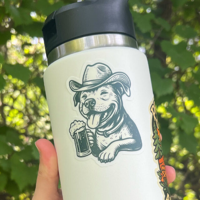 Cheers | Die-Cut Vinyl Dog Sticker