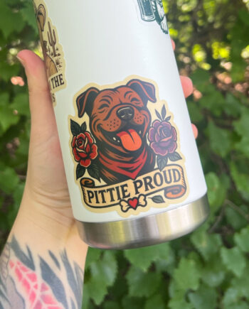 Pittie Proud | Die-Cut Vinyl Dog Sticker