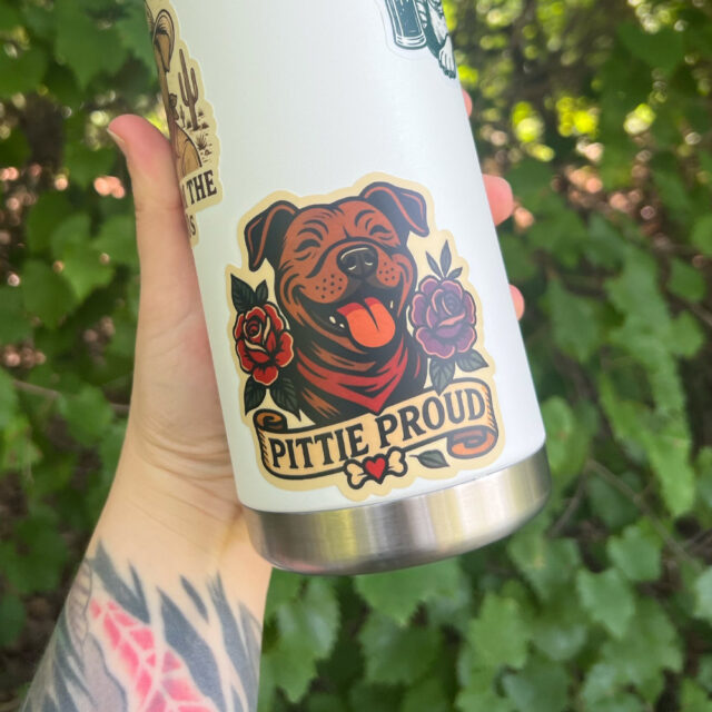 Pittie Proud | Die-Cut Vinyl Dog Sticker