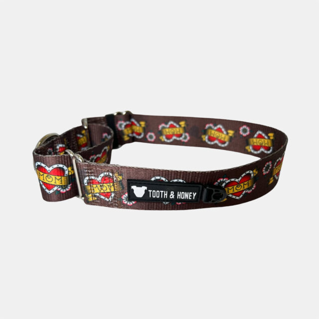 Tattoo Heart “Mom” Martingale Collar – 1.5” Wide - Image 4