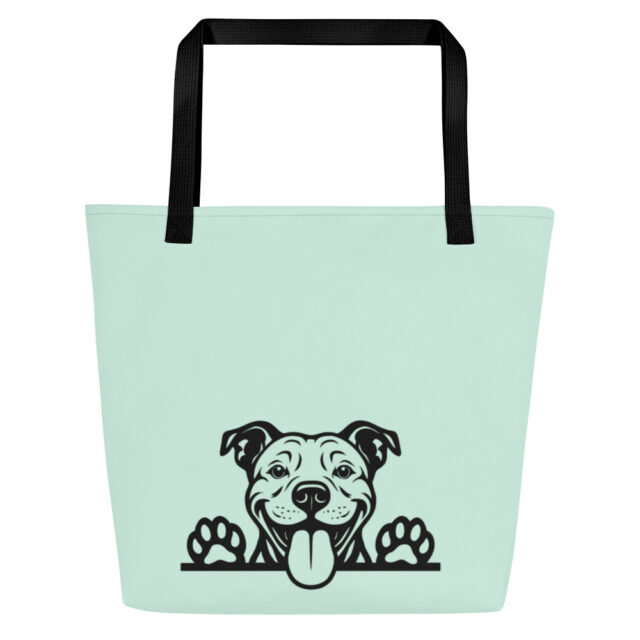 Happy Pittie Double Sided Tote Bag - Image 2