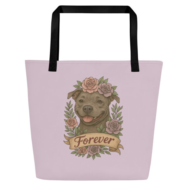"Forever" Pittie Tote Bag - Image 2
