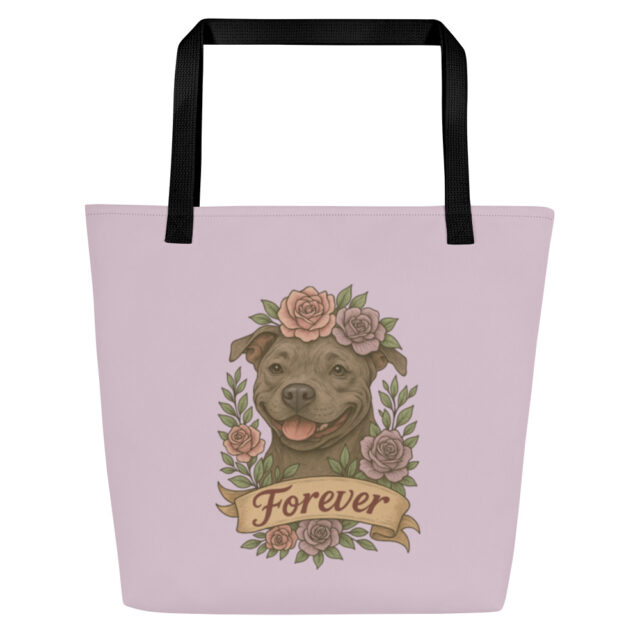 "Forever" Pittie Tote Bag