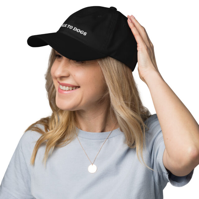I Talk To Dogs Dad Hat | Embroidered Adjustable Hat - Image 2