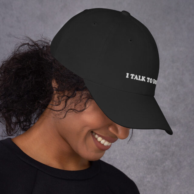 I Talk To Dogs Dad Hat | Embroidered Adjustable Hat - Image 10
