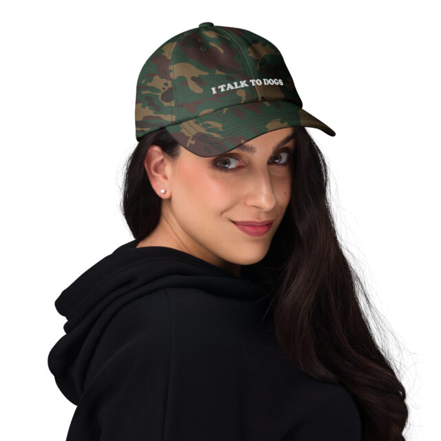 I Talk To Dogs Dad Hat | Embroidered Adjustable Hat - Image 7
