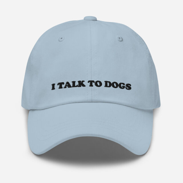 I Talk To Dogs Dad Hat | Embroidered Adjustable Hat - Image 7