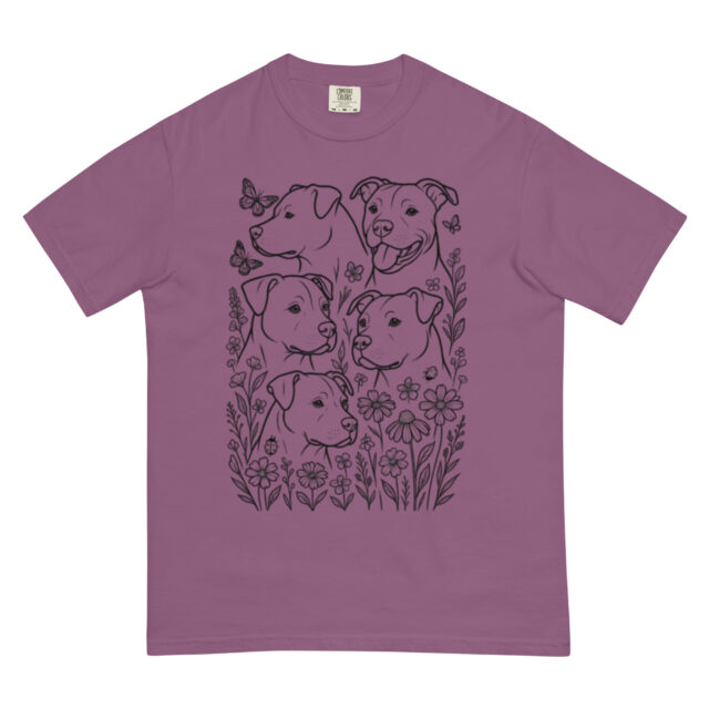 Wildflowers and Pittie T-Shirt - Image 4