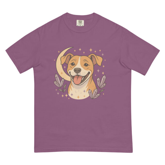 Celestial Pittie Tee- Comfort Colors Shirt | Tan Pittie - Image 4