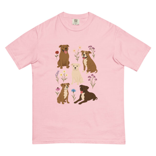 Flowers & Pitties T-Shirt - Image 6
