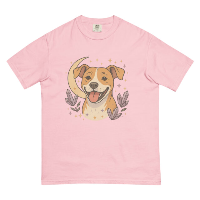 Celestial Pittie Tee- Comfort Colors Shirt | Tan Pittie - Image 8