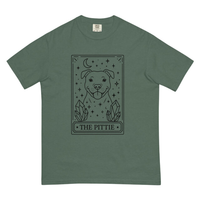 Pittie Tarot Card T-Shirt - Magical Pitbull Tee - Image 3